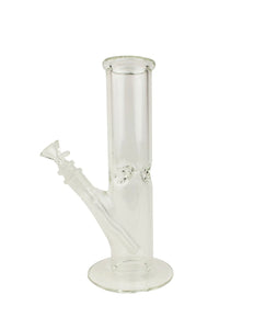 12" Clear Straight Tube Ice Catcher Glass Water Pipe free shipping